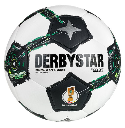 Derbystar Fussball DFB Brilliant Replica v25 (Saison 2025/2026) weiss/schwarz